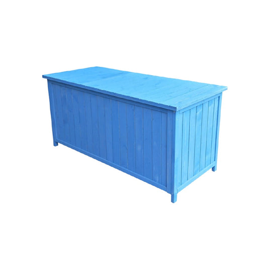 青色収納ボックス - 外部収納や整理用 - 木材製 - 120 x 60 x 60